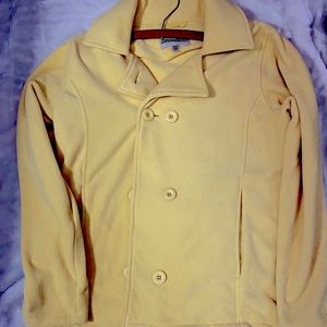 Yellow fleece jacket